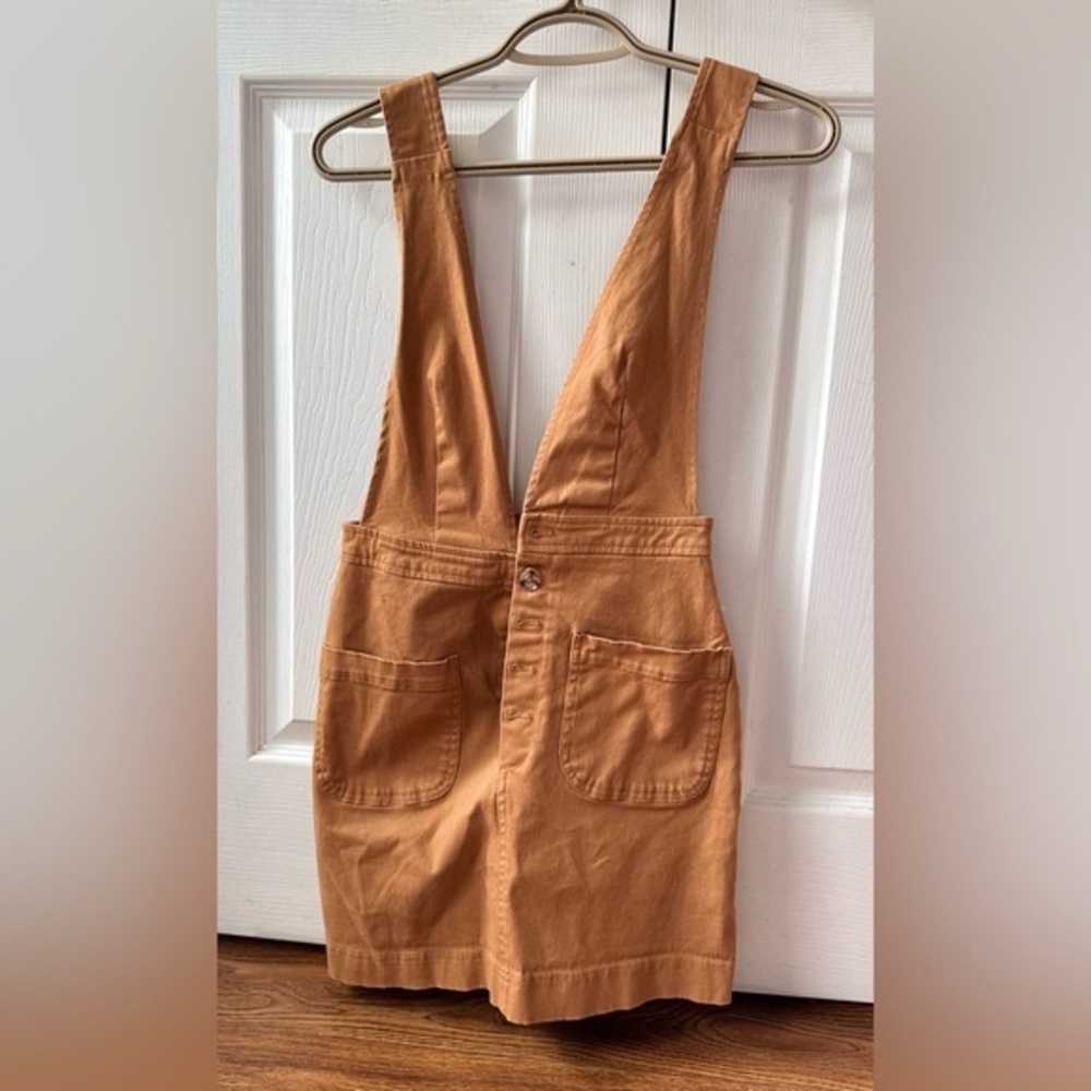 FOREVER 21 Tan Overall Dress S